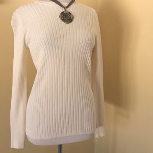 NWT Belford 100% Pima Cotton Sweater Cream color -